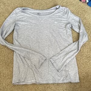 Born Light Gray Long Sleeve Blouse